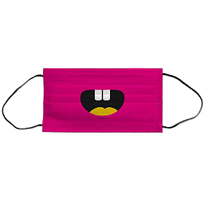 Máscara reutilizável angie rosa