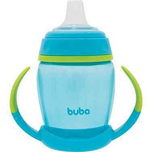 copo infantil de treinamento com alça removível 250ml buba azul