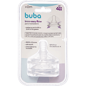 Bico Fluxo 4 para Mamadeiras Easy Flow Buba