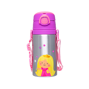 Garrafinha de aluminio aventuras princesa buba