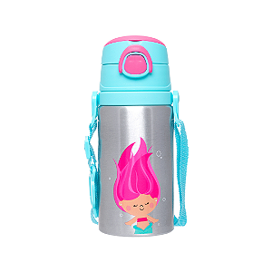 Garrafinha de aluminio aventuras sereia buba