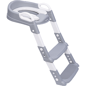 Assento redutor com escada Buba cinza acolchoado