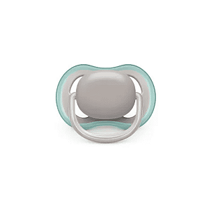 Chupeta avent ultra air individual 18M+ cinza e verde