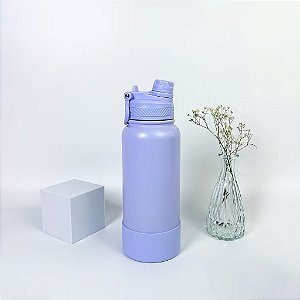 Garrafa témica dois bicos 800ml lilás