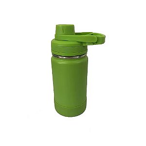 Garrafa térmica em inox sem canudo 350ml verde