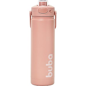 Garrafa termica sem canudo Buba rose 600ml