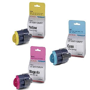 Kit de Cartucho Xerox colorido 106R01204 Amarelo 106R01205 Ciano 106R01206 Magenta Original