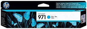 Cartucho de Tinta HP 971 Cian Original (CN622AM) Para HP Officejet Pro X476dw, X451dw CX 1 UN