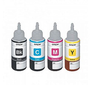 Kit Ecotank Mecsupri Compatível com Refil Ecotank T664 p/Epson T664520 4 cores