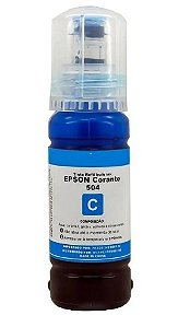 Refil de Tinta Mecsupri Compativel com EPSON 70ml T504 / T544 Ciano T504220AL