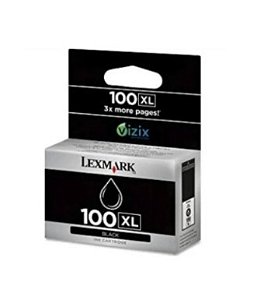 Cartucho de Tinta Lexmark 100XL 14N1068 Preto | Pro 901 705 905 205 709 209 S815 | Original 10,6ml