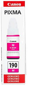 Refil Canon GI-190 Magenta Original Para Canon G1100, G1110, G2100, G2110, G3100, G3102, G3110, G3111, G4100, G4110, G4111 - CX 1 UN
