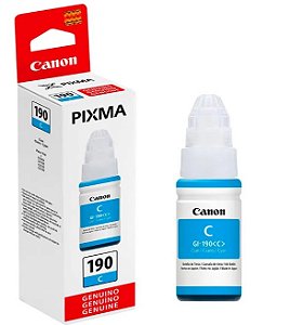 Refil Canon GI-190 Ciano Original Para Canon G1100, G1110, G2100, G2110, G3100, G3102, G3110, G3111, G4100, G4110, G4111 - CX 1 UN