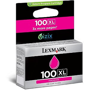 Cartucho de Tinta Lexmark 100Xl Magenta 14N1070 Original