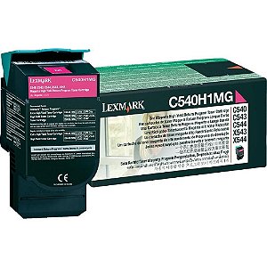 Cartucho de Toner Lexmark C540 Magenta  C540H1MG Original