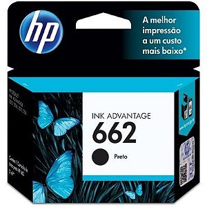 Cartucho HP 662 Preto CZ103AB Original