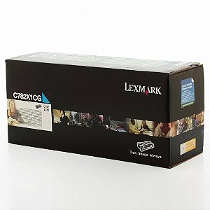 Toner Lexmark C782dn C782n C782X1CG Ciano Original