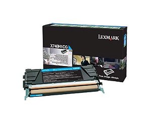 Toner Lexmark de Alto Rendimento X748 Ciano X748H1CG Original