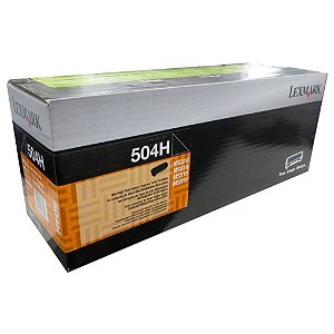 Toner Lexmark Preto 504H 50F4H00 | MS610 MS410 MS310 MS312 MS315 MS415 | Original 5K