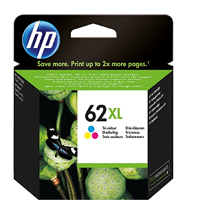 Cartucho de Tinta HP 62XL Colorido Original (C2P07AL)- CX 1 UN