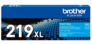 Cartucho de Toner TN219XLCBR de alto rendimento, Ciano, Brother