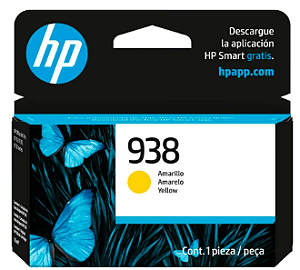 Cartucho HP 938 Amarelo, Original (4S6X7PL) HP CX 1 UN