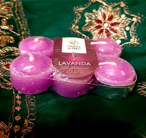 VELA RECHAUD LAVANDA C/6