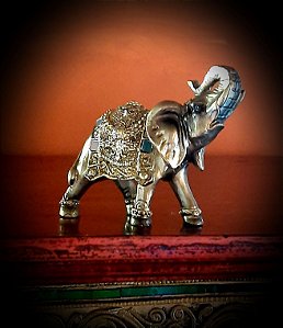 ELEFANTE DOURADO, 12 CM