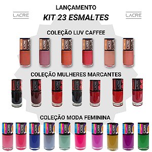 Kit Power Lançamento: 23 Cores de Esmaltes Lacre Selecionados