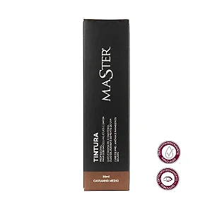 Tinta/Tintura Para Cílios E Sobrancelhas Master Castanho Médio20g
