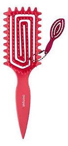 Escova Enlace Flexível para Cachos Coral + Chaveiro