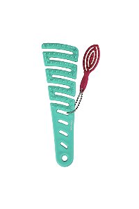 Escova de Cabelo Sissi para Verde Água + Chaveiro