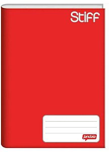 Caderno capa dura brochura universal - vermelho 96 folhas