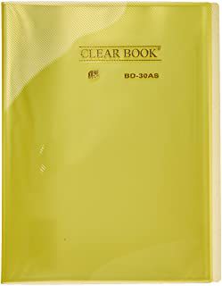 Pasta Catálogo Clearbook Yes com 30 envelopes plásticos - amarelo