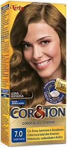 Coloração Cor e Ton 7.0 Louro Medio