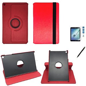 Kit Capa 360 Galaxy Tab A T510/T515 10.1 Can e Pel Vermelho