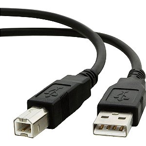 Cabo Para Impressora – USB A/B 1.5m – Preto MYMAX