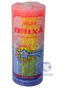 Vela 7 dias grossa Orixá 316g - Azul e rosa