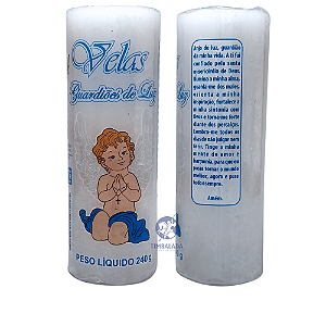 Vela 7 dias Anjo da Guarda 240g - pacote mensal (4 unidades)