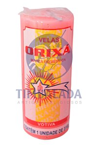 Vela 7 dias grossa Orixá 316g - Rosa