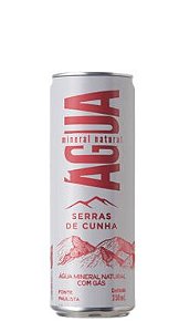 Água Mineral Serras da Cunha Lata 350ml com Gás (Pacote/Fardo com 6 Latas)