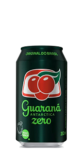 Guaraná Antarctica sem açúcar Lata 350ml (Pack com 12 latas)