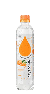 Crystal Saborizada Tangerina c/ Capim Limão 510ml (Pack 6 garrafas)