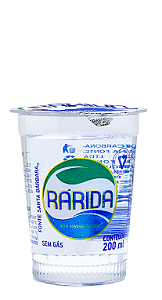 Caixa de Copo 200 ml Água Mineral Rárida (c/ 48 unidades)