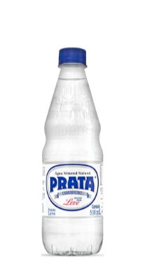 Água Mineral Prata sem Gás 510 ml Pet (Pacote/Fardo 12 garrafas)