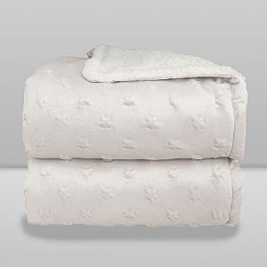 Cobertor Infantil 0,90X1,10 Sherpa Stars Branco