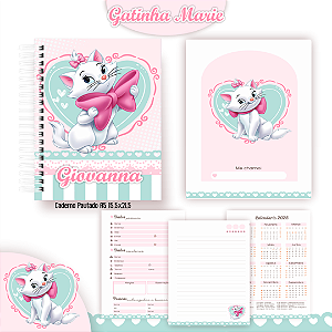 Caderno 1/4 - Gatinha