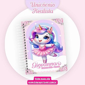 Caderno Colegial - 1 matéria - Unicórnio Realista