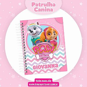 Caderno 1/4 - Patrulha Canina Menina