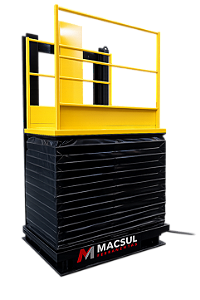Elevador de Coluna com Trole para Movimentação de Cargas